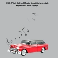 ÇOK SATAN Retro Araba Şekilli Kablosuz Bluetooth Hoparlör