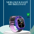 ÇOK SATAN S10 Mor Çocuk Takip Saati Elektronik Bariyer ve Sesli Mesaj Destekli