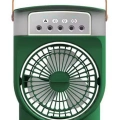 Şarjlı 600 Ml Su Hazneli Taşınabilir Masaüstü Vanilatör Güçlü Fan Ve 2000 Mah Pil Yeşil