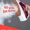 ÇOK SATAN Seramik Tabanlı Kırmızı 2200 Watt Şok Buharlı Ütü