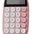 ÇOK SATAN Sevimli Kare Tuşlu 10 Haneli Ldc Ekran Hesap Makinası Pembe