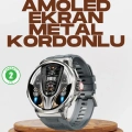 ÇOK SATAN Şık Metal Kasa ve Değiştirilebilir Kordonlarla SW80 Smartwatch