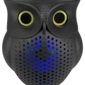 ÇOK SATAN Siyah Bluetooth Hoporlör Baykuş Speaker Bluetooth 5.0 Bağlantılı