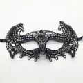 ÇOK SATAN Siyah Renk Dantel Kesim Dantel İşlemeli Balo Parti Maskesi 4 No