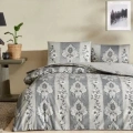 ÇOK SATAN Taç Çift Kişilik Ranforce Nevresim Takımı Edwina Gri