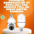 ÇOK SATAN Tam Karanlıkta Görüntüleme Sağlayan 1080P Ampul Güvenlik Kamerası