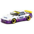 ÇOK SATAN Tarmac Works 1/64 Pandem Mazda RX-7 FC3S White / purple - HOBBY64