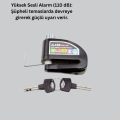ÇOK SATAN Taşınabilir Alarm Disk Kilidi Motosiklet Scooter Bisiklet Güvenlik