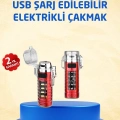 ÇOK SATAN Tip C Şarjlı Dijital Ekranlı Çakmak ve El Feneri