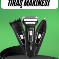 ÇOK SATAN Tıraş Makinesi 3 Başlıklı T Başlıklı Hassas Ciltlere Özel Saç Sakal Vücut Kulak ve Burun
