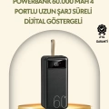 ÇOK SATAN Tüm Cihazlarla Uyumlu LED Fenerli 4 Çıkışlı Powerbank
