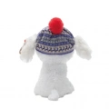 ÇOK SATAN Ty Beanie Boos Bereli Beyaz Peluş Köpek Sleighbell 18 cm