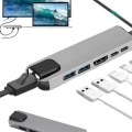 ÇOK SATAN Usb Type-c Hub Dönüştürücü Çevirici Çoklayıcı Macbook Çevirici 8 Portlu