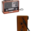 ÇOK SATAN Vintage Nostaljik Radyo AUX USB SD Kart Girişli Şarjlı Bluetooth Bağlantılı