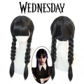 ÇOK SATAN Wednesday Siyah Örgülü Peruk