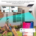 ÇOK SATAN Wifi Uygulamalı Gece Görüşlü Solar Güneş Enerjili Kamera Akıllı Dış Mekan Güvenlik Kamerası