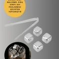 ÇOK SATAN Yeniden Kullanılabilir 304 Çelik Metal Buz Küpleri 4lü Set