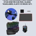 ÇOK SATAN Yüksek Performanslı Mobil Oyun Aksesuarı – 5 Parçalı Klavye Mouse Dönüştürücü Set