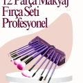ÇOK SATAN Yumuşak Fiber Kıllardan Oluşan 12li Makyaj Fırçası Seti Göz Farı Allık ve Kontür İçin
