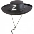 ÇOK SATAN Z Logolu Yetişkin Boy Bağcıklı Zorro Şapkası