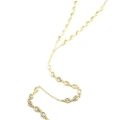 Damla Taşlı Y Kolye - Altın