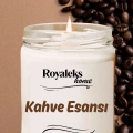 Doğal Özel Seri Kokulu Dekoratif Kavanoz Mum 210 cc - Kahve Kokusu Esansı - RYL
