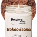 Doğal Özel Seri Kokulu Dekoratif Kavanoz Mum 210 cc - Kakao Esansı - RYL
