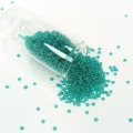 Dökme Cam Kum Boncuk (11/0) 2 mm - 20 Gram -  Şeffaf Yeşil - BNC014