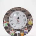 Duvara Asmalı Aşcı Tasarımlı Polyester Saat Alk1539