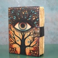Göz Tasarımlı Deri Defter