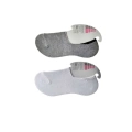Gri ve Beyaz Kadın Babet Çorap 6 çift
