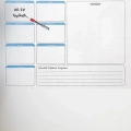 Haftalık Planlayıcı Manyetik Duvar Stickerı Takvim 56 cm x 70 cm