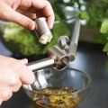 Hazneli Paslanmaz Metal Sarımsak ve Zencefil Ezici Doğrayıcı