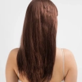 Kahve Renk Uzun Düz Parti Peruğu - Uzun Kahverengi Peruk