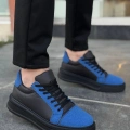 KB-X46 Kuback Siyah Sax Mavi Yüksek Siyah Taban Günlük Spor Ayakkabı