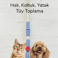 Kedi Köpek Sihirli Tüy Temizleme Fırçası 4 ü 1 Arada Döner Başlıklı