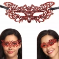 Kırmızı Dantel Masquerade Maskesi 9 No