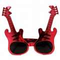 Kırmızı Renk Gitar Şekilli Parti Gözlüğü