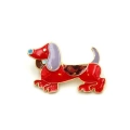 Köpek Broş - Kırmızı