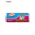 Küçük Boy Çöp Torbası 40 x 50 cm 40 Lı Rulo x 10 Paket = 400 Adet (Şeffaf)