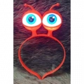 Led Işıklı & Pilli Uzaylı Göz Parti Tacı Kırmızı Renk