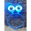 Led Işıklı & Pilli Uzaylı Göz Parti Tacı Mavi Renk