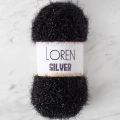 LOREN SILVER SİYAH EL ÖRGÜ İPİ - RS1001 - 34093
