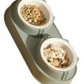 Mikopet Çift Bölmeli Mama ve Su Kabı