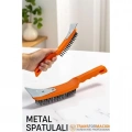 Metal Spatulalı Tel Fırça  - Kazıma Fırçası