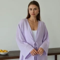 Müslin kumaş kimono lila pt