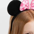 Pembe Fiyonklu Minnie Mouse Tacı Mini Kulak