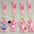 Pembe Panter Silikon Anahtarlık