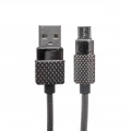 Powermaster Metal Yaylı 3 Amper Micro Usb Şarj Ve Data Kablosu
