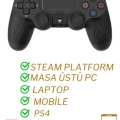 Ps4 Kol Wireless Bt Kablosuz Oyun Kolu Ps4 Joystick Tablet Telefon Pc Uyumlu Titreşimli Oyun Kolu